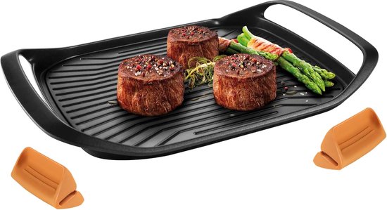 Tarrington House Grillpan, gegoten aluminium, 28 x 28 cm, 2-voudige