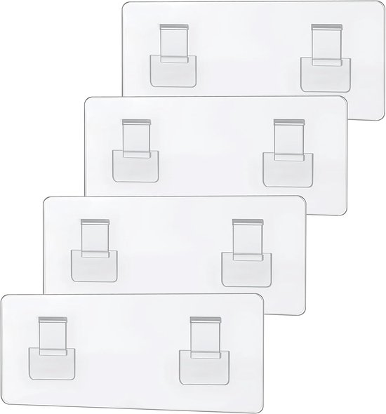8-pack douchecaddy lijm voor vervanging, sterke transparante lijm voor douchecaddy kleverige pads, geen boren voor hoekplankmand, badkamer opbergplanken, keukenrekken en zeephouder