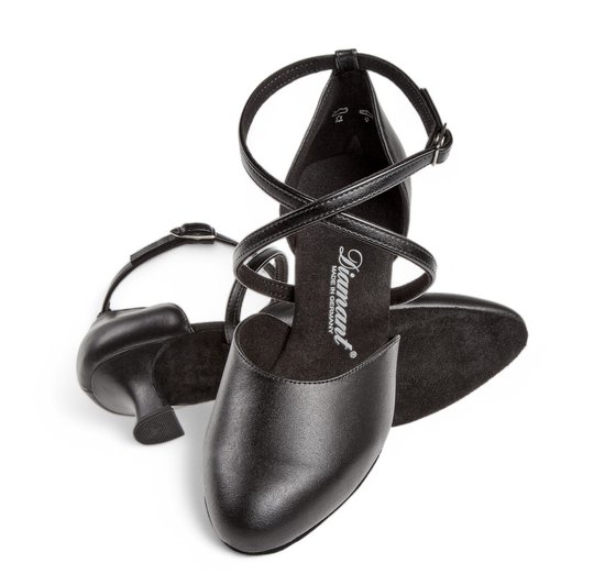 Diamant TANZSCHUHMANUFAKTUR Dames 183 034 550 A dansschoen, zwart glitter, 36 EU