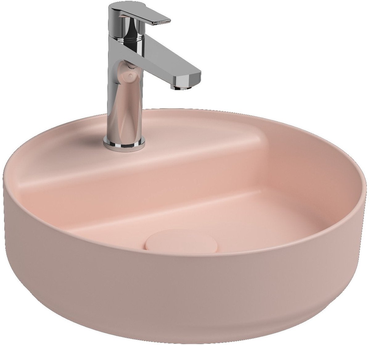 Isvea Infinity Wastafel Rond - Zalmroze