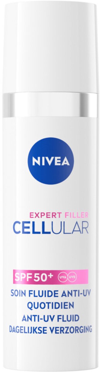 NIVEA Cellular Filler Daily UV Serum Fluid SPF 50 - 3 x 30 ml - Voordeelverpakking