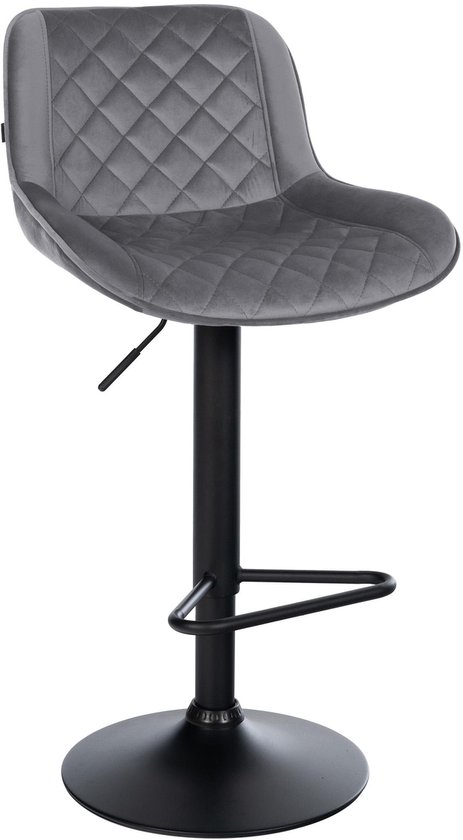 damiware Barkruk velvet fluweel en Bouclé metaal 65 cm Rose - Velvet Donkergroen