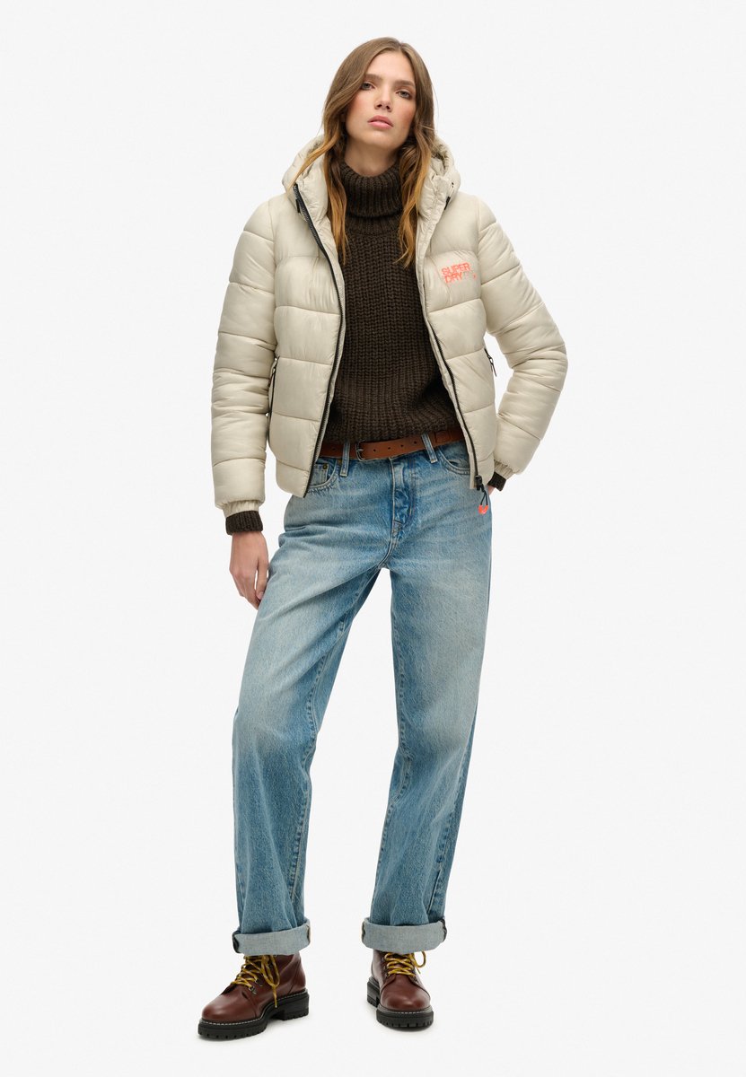 Superdry Sports pufferbomberjack Dames Gewatteerde jassen Beige