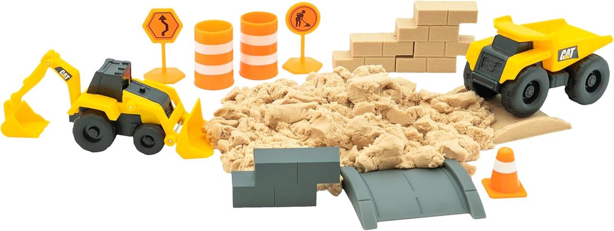Bouwplaatsvoertuigen Speelgoed voor Kinderen | Betonspeelset met Betonmix en Zand