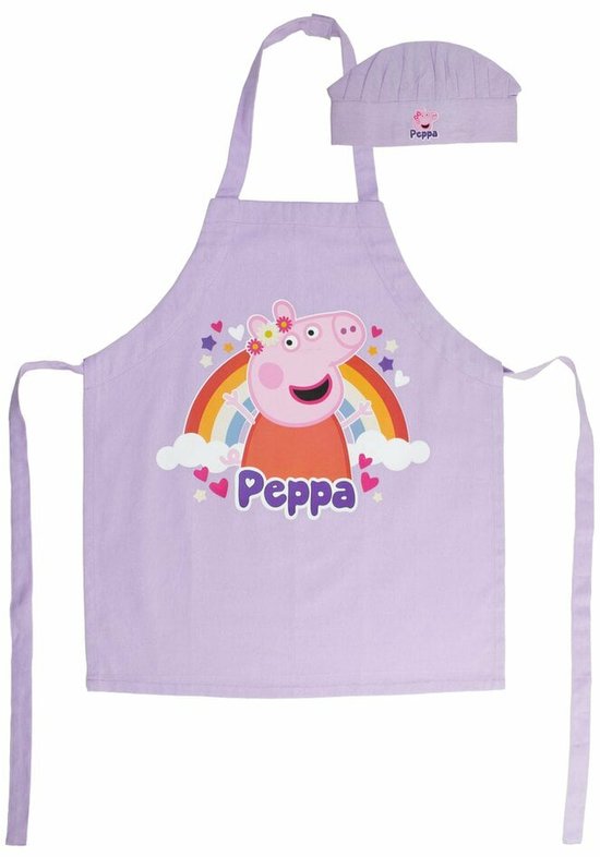 Peppa Pig - Short enfant avec toque - 100 % Katoen - 55 x 45 cm - 3 à 8 ans