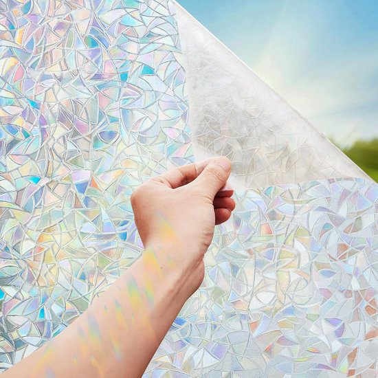 Glas-In-Lood Raamfolie Statische Huishoudvenster Privacyfilm Niet-Klevende UV-Bl Glas-In-Lood Raamfolie Statische Huishoudvenster Privacyfilm Niet-Klevende UV-Bl