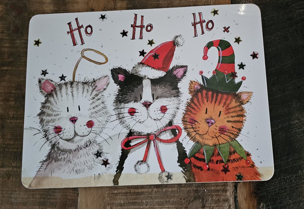 Katdootje - Placemat - Kerstkatten