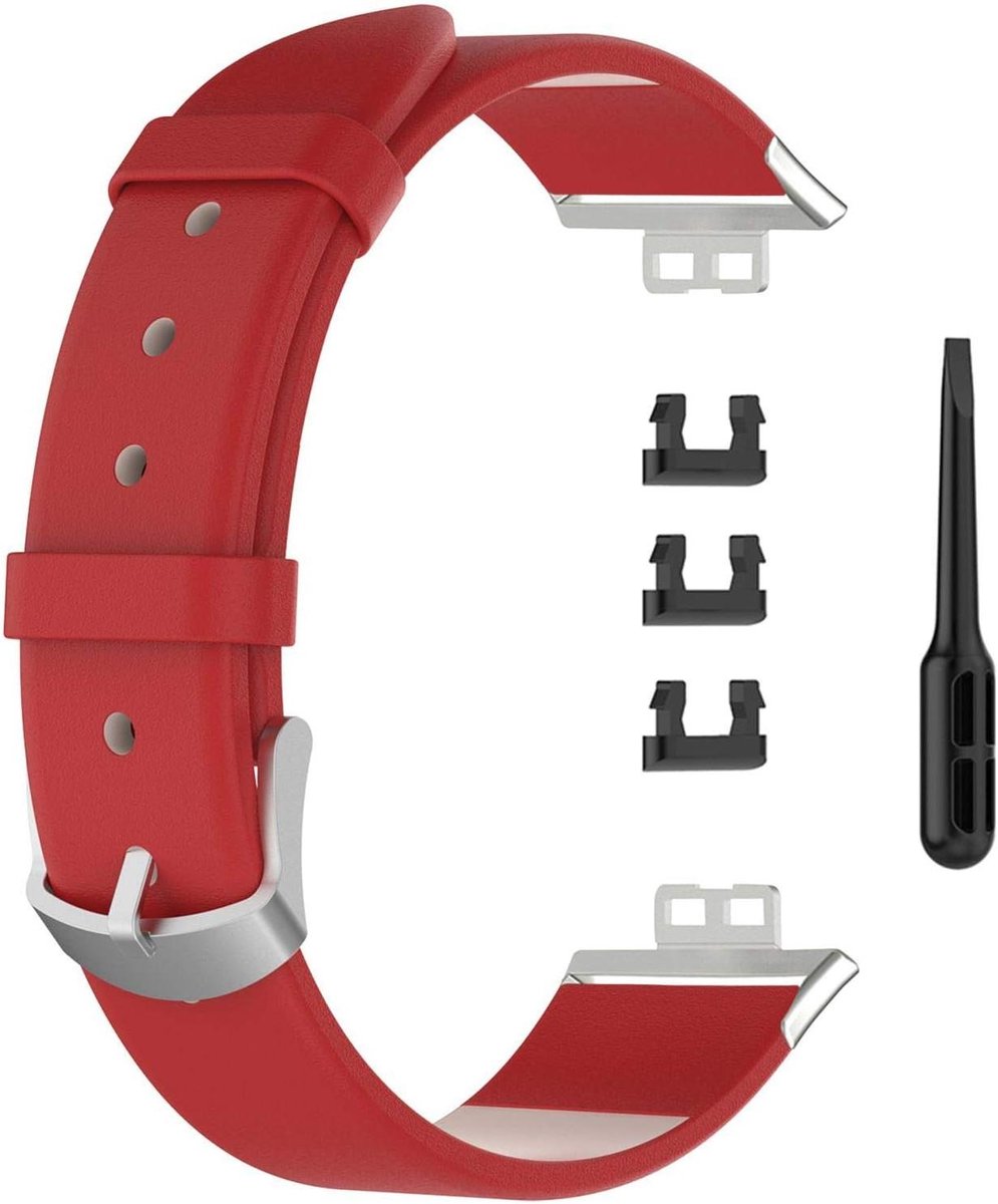 Allecto Plus - Lederen Vervangende Band voor Sport Smartwatch - Polsband Compatibel met Watch FIT - Stijlvolle Horlogeband met ** en **.