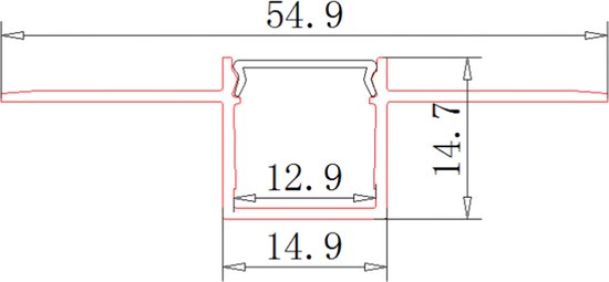 INK SP15 Spiegel - 40x4x40cm - Rond - Verzonken In Aluminium Kader Aluminium Rvs Geborsteld