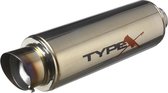 AutoStyle Sportuitlaat Universeel Type X-50 Racing 'DualSound' - Angle Tip - Titanium