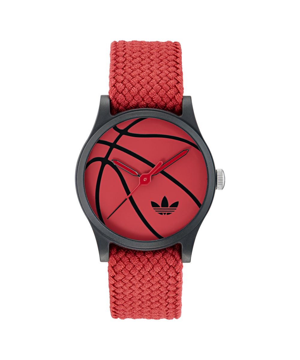 Adidas Originals Game One AOSY25027 Horloge - Nylon - Rood - Ø 39 mm