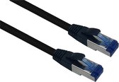 Câble de raccordement Plein air S/FTP Cat 6a noir 45,0 m