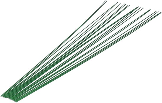 Foto: Hbx natural living binddraad wikkeldraad 40x st groen 400 mm x 0 6 mm hobbydraad bloemendraad
