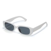 Freaky Glasses - Zonnebril classic model - Festival bril - Techno - Rave glasses - Heren - Dames - Wit