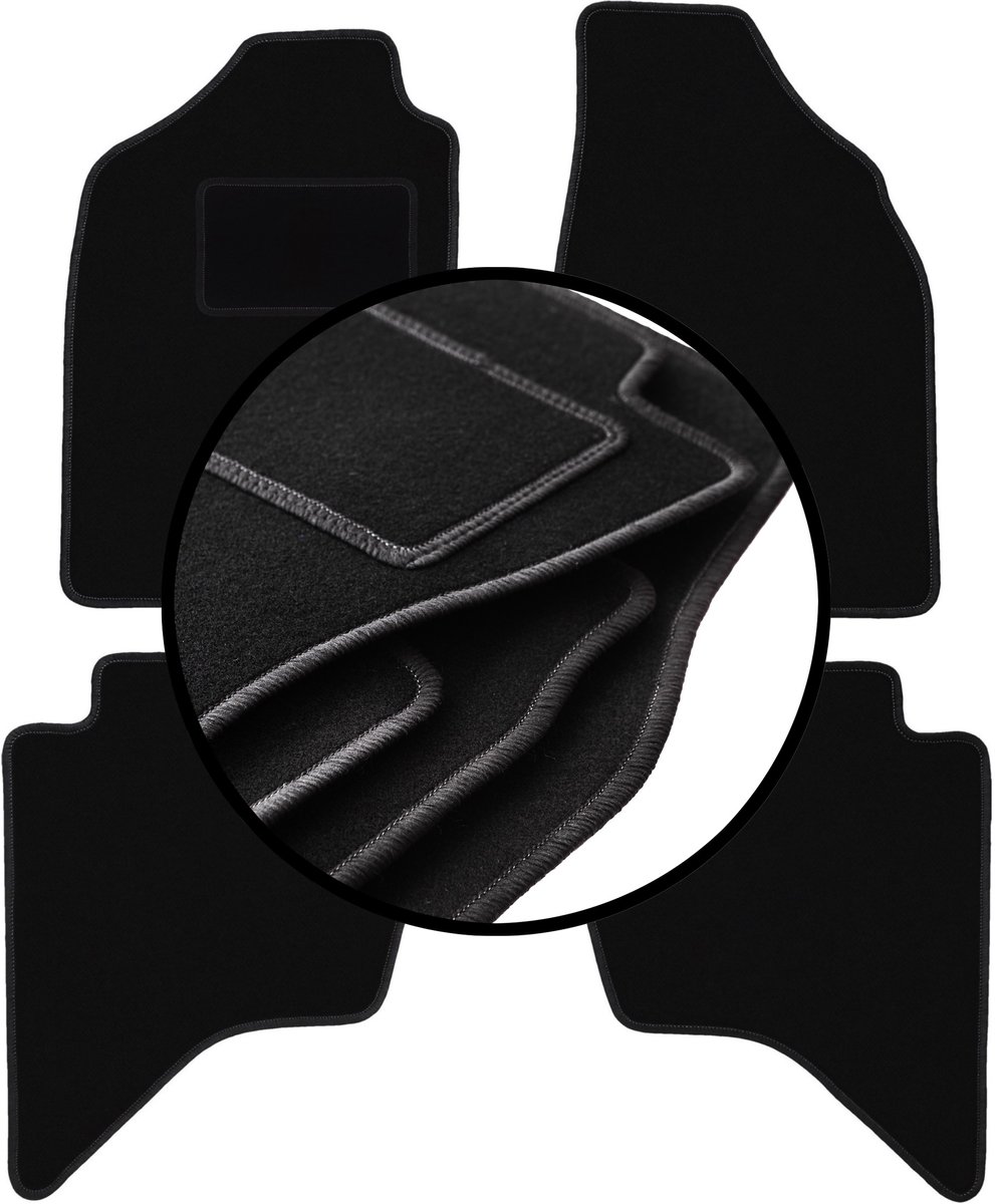 Complete set veloursmatten voor: Mazda BT-50 pick-up (2007-2012)