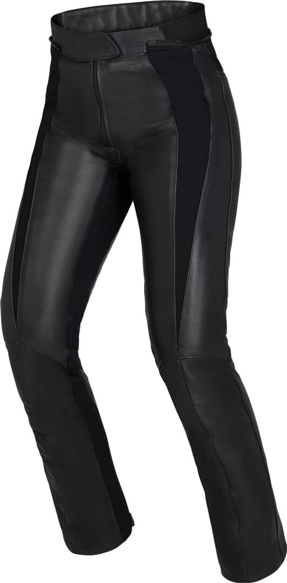 IXS Aberdeen Dames Zwarte Leren Motorbroek - Broek