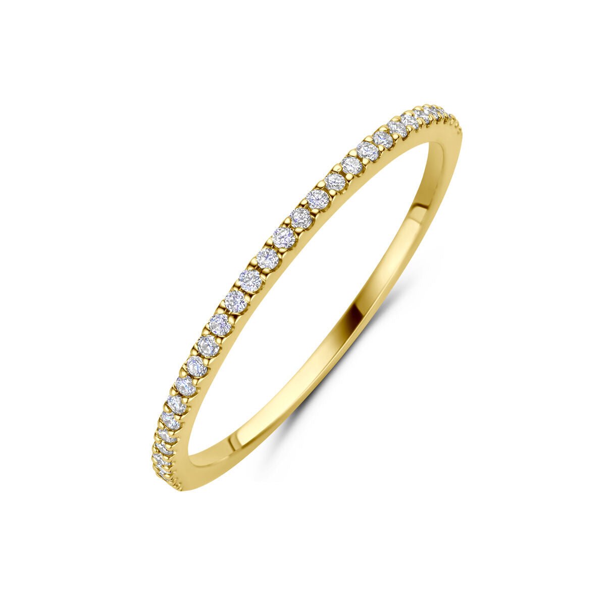 14K Geelgouden Ring Diamant 0.11Ct H Si 4034670