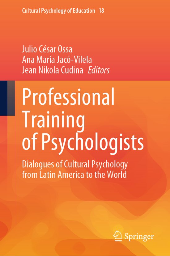Cultural Psychology of Education18- Professional Training of ... - cover