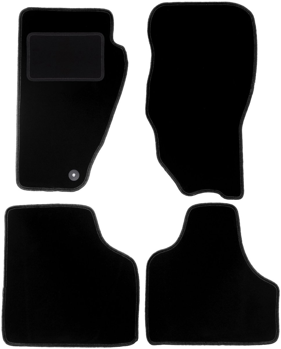 Zwarte velours vloermatten voor: Dodge Nitro SUV (2006-2011)