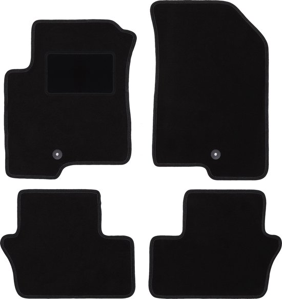 Beige velours matten voor: Ford Mustang MK5 coupé (2004-2014