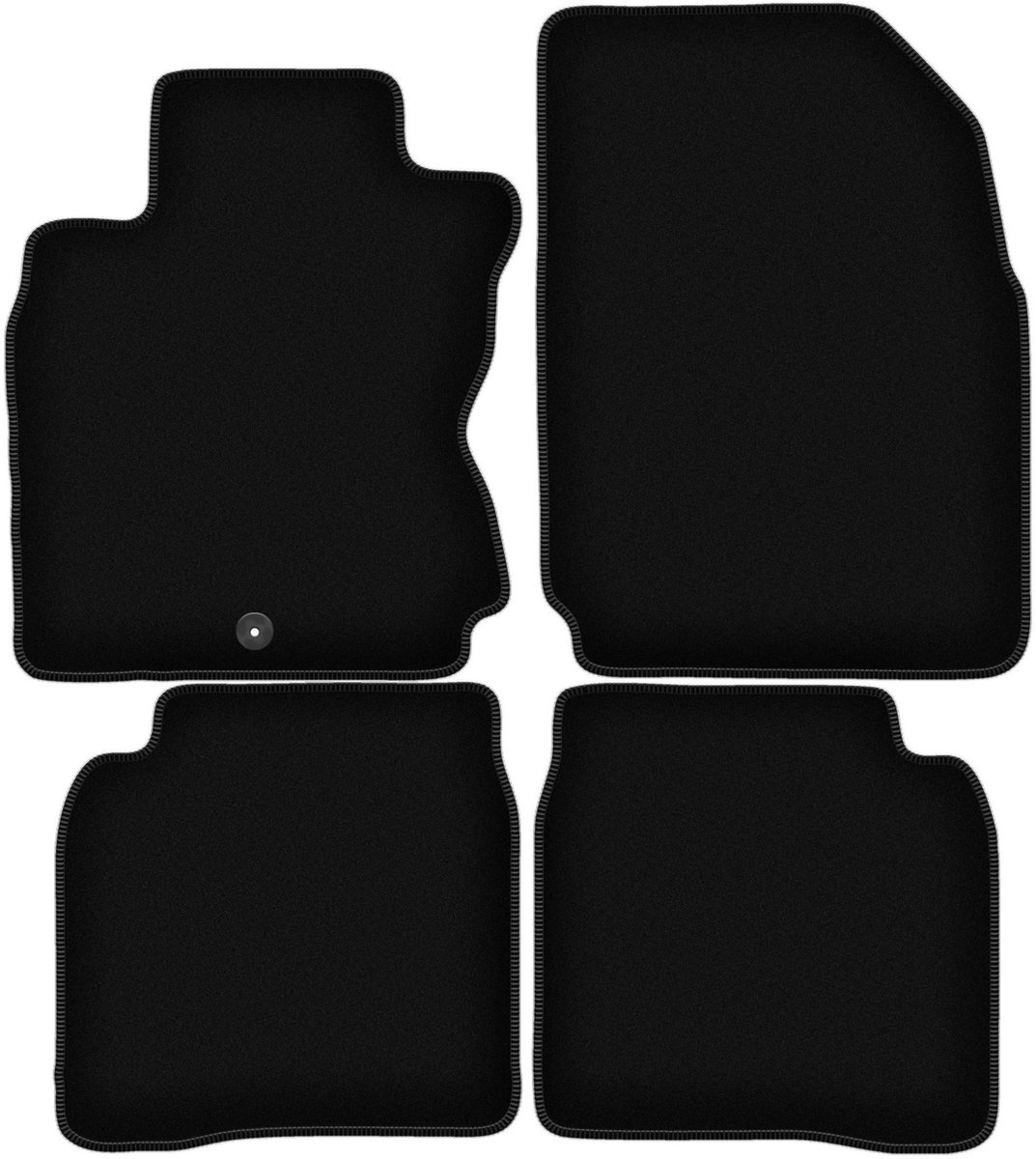 BASIC zwarte veloursmatten voor: Nissan Note I E11 minivan (2006-2012)