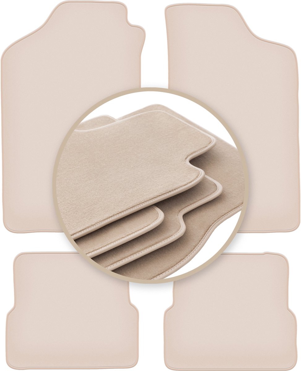 PREMIUM beige vloermatten voor: Volkswagen Jetta II sedan 1984-1992