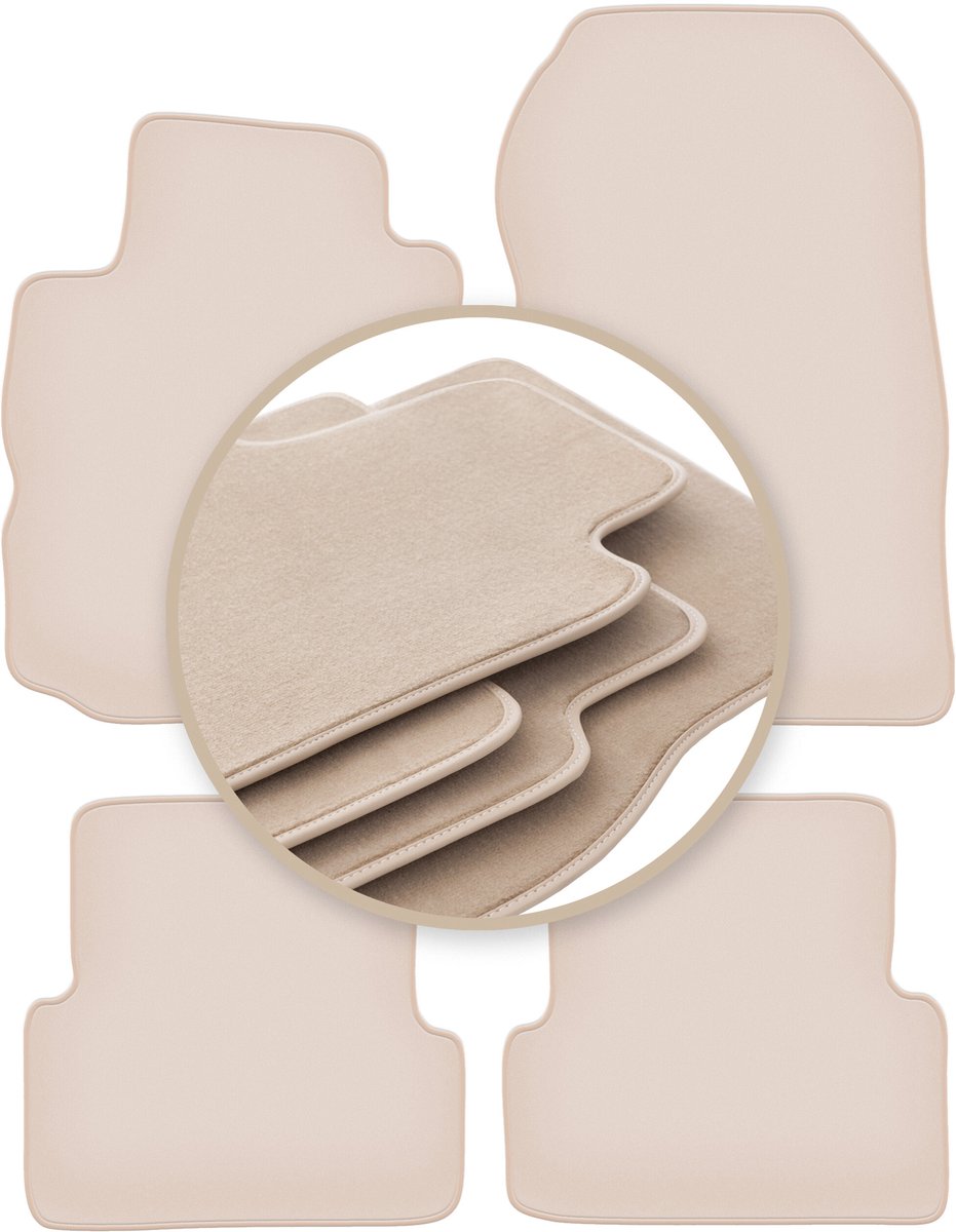 PREMIUM beige matten voor: Renault Modus minivan 2004-2012