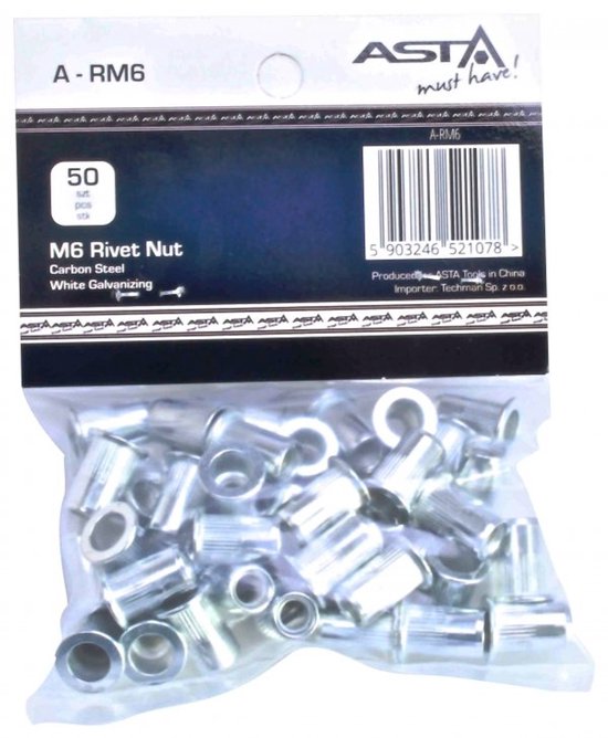 100 Stks Blindklinkmoer Nutserts Aluminium M5 Klinkmoer