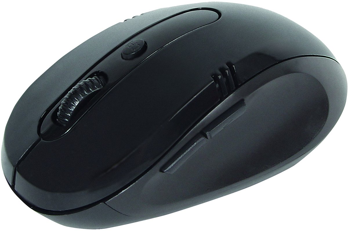 Muis Quantore Optisch Draadloos Zwart Zilver