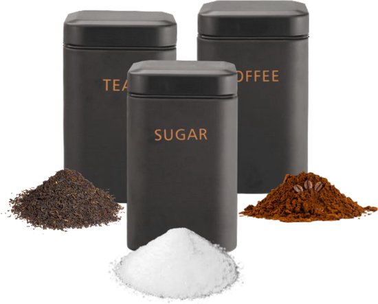 Bidons alimentaires Cheffinger - Zwart - Café, Thee et sucre
