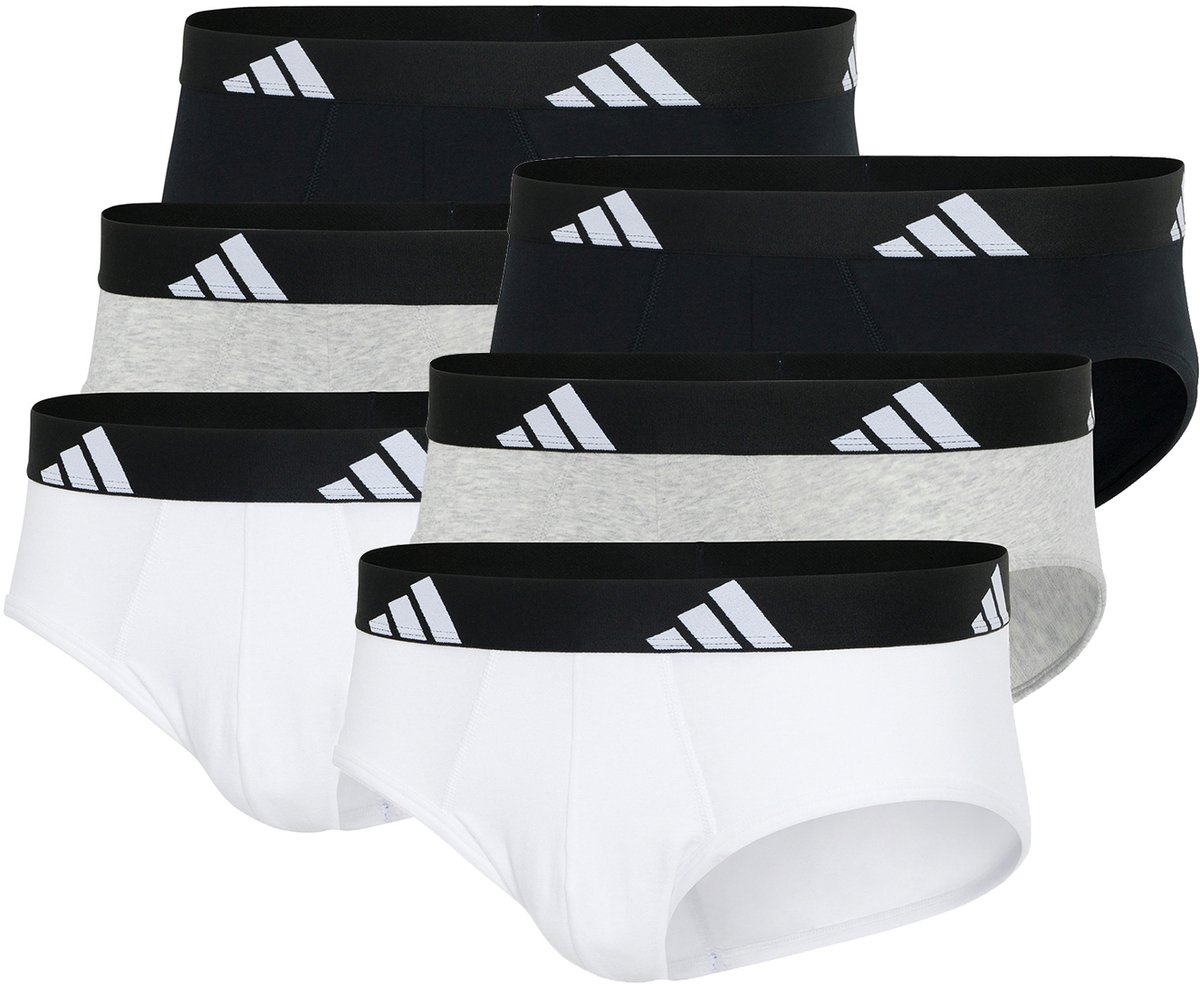 Adidas Basic Brief Heren Herenondergoed Slip Ondergoed, set van 6