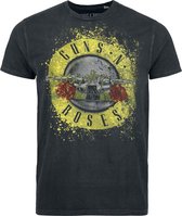 T-shirt Guns N' Roses Bullet Logo Anthracite XXL Katoen - Merch Band, Groupes