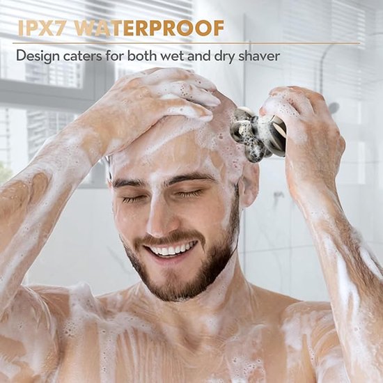 Rasoir Skull Shaver - Rasage doux et rapide - Pour la tête, le visage et le cou - Design ergonomique et sans fil - Précision et Comfort en un - Pour un Look élégant à la maison ou en Bébé en route