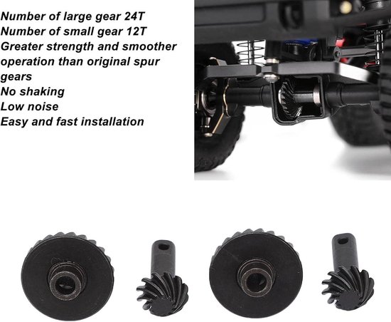 8T 33T RC Gear, Spiral Bevel Gears Steel 1/10 RC Car