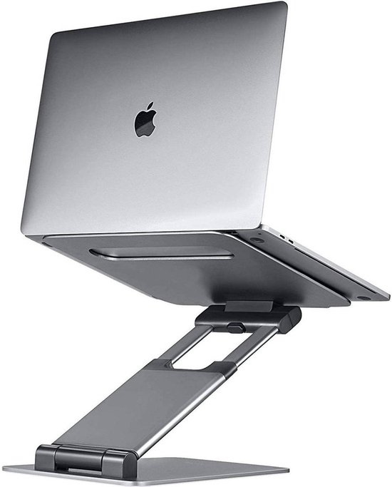 LURK® Laptop Standaard Ergonomisch – Aluminium Laptop Verhoger – Staand werken – Verstelbaar en Opvouwbaar