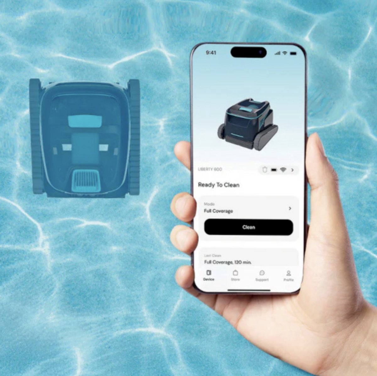 Dolphin Liberty 600 draadloze zwembadrobot