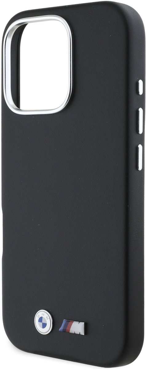 BMW iPhone 16 Pro Back cover case - Smooth FullSmooth Full Wrapped Metal - Black