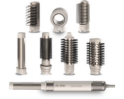 Cecotec Multifunktions-Haartrockner, Styler, Glätteisen mit Luftbürste CeramicCare AirGlam Champagne. 1400W, Coanda-Tech, 3 Geschwindigkeiten, 3 Temperaturen, intelligente Wärmesteuerung, 110.000U/min