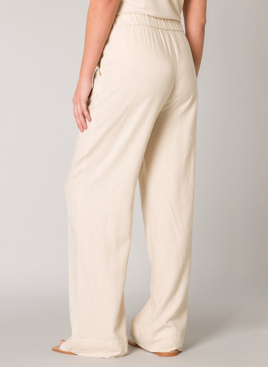 BASE LEVEL Yul Pants - Light Beige - maat 40