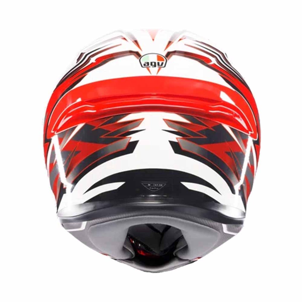 AGV K6 S E2206 Mplk Reeval Wit Rood Grijs Integraalhelm - Maat S - Helm – foto 4