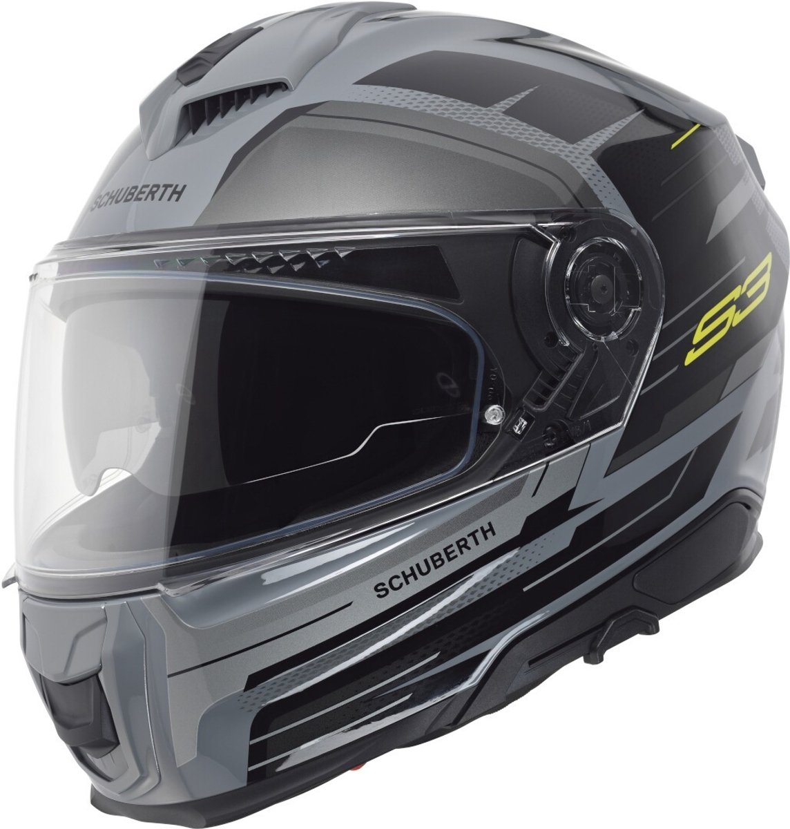 Schuberth S3 Apex Grijs Geel Integraalhelm - Maat M - Helm