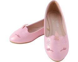 Joya Kids® Unicorn Ballerina Schoenen Meisje | Roze Kinderschoenen met Eenhoorn | Zomer Schoentjes Meisjes | Prinses Schoenen | Voor Kinderen van 5-10 jaar | Maat 35