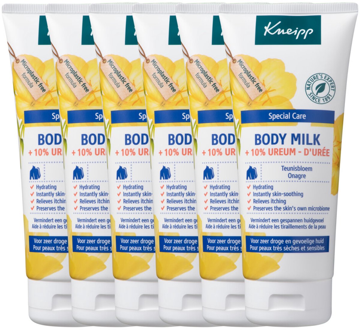 6x Kneipp Body Lotion Teunisbloem 200 ml