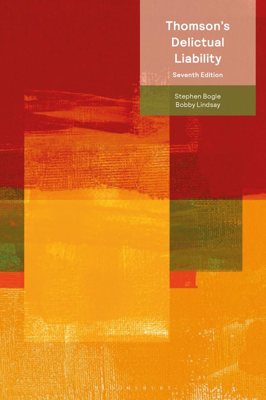 Thomson’s Delictual Liability - cover