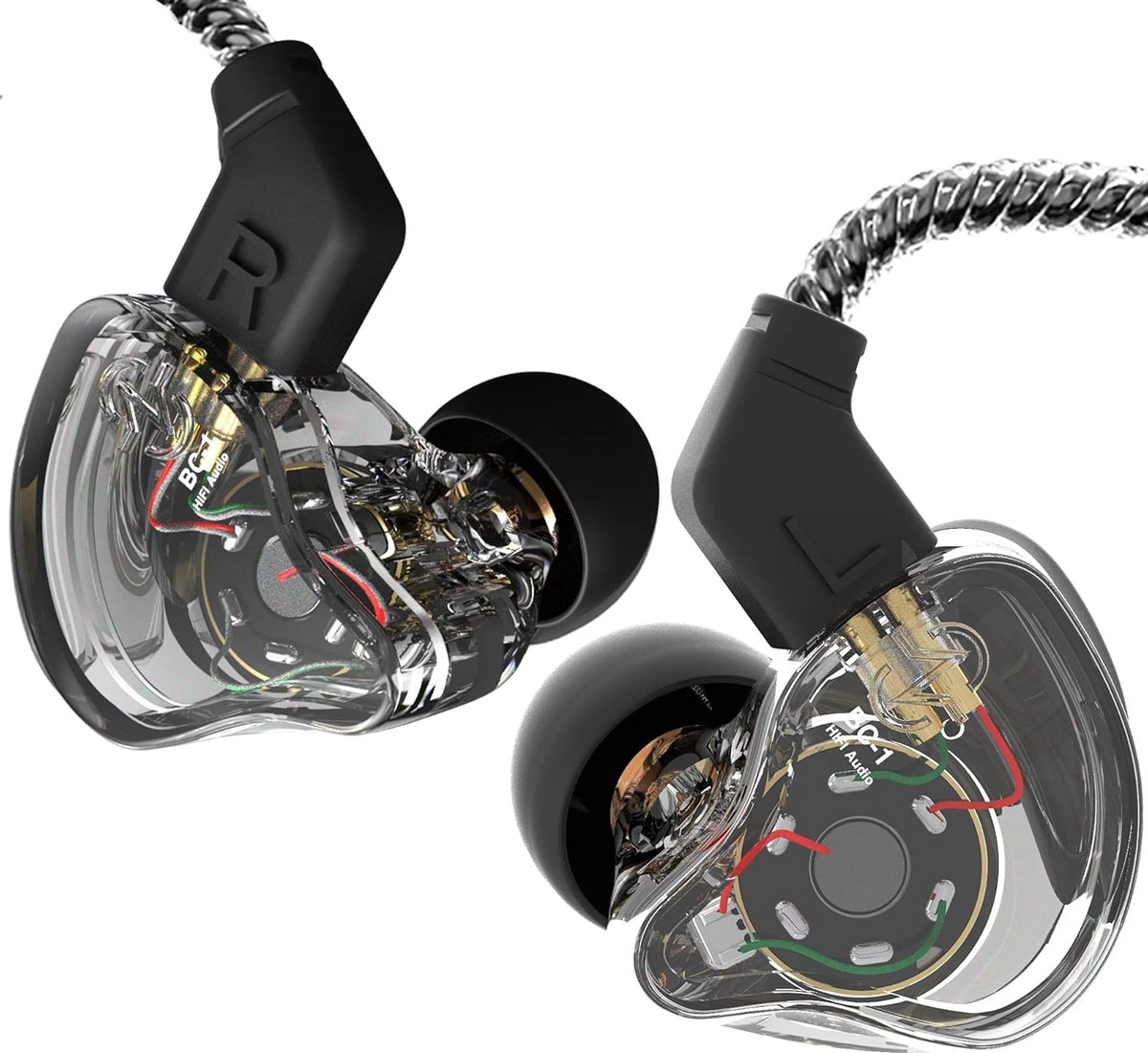 HiFi In-ear Monitor Oordopjes met Diepe Bass en Kristalhelder Geluid - Lichtgewicht en Comfortabel voor Muzikanten