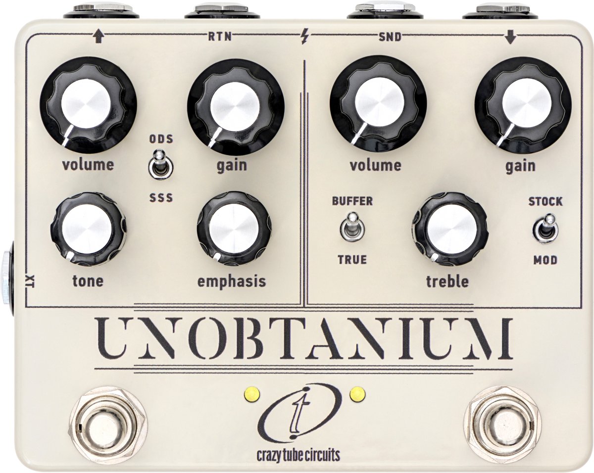 Crazy Tube Circuits Unobtanium - Dual overdrive - Grijs