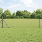 vidaXL - Hexagonafsluiting - Grijs - 0.5x100 - m - Staal