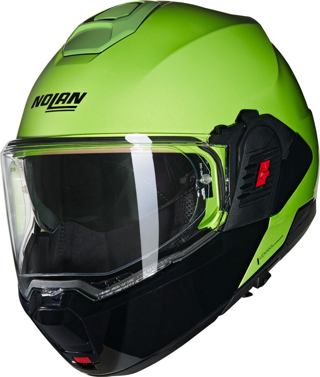 Nolan N120-1 Mivedi 329 Impuls Groen Zwart Glossy Systeemhelm - Maat L - Helm