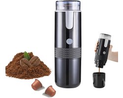 Oplaadbare Mini Elektrische Espressomachine voor Koffiecapsules en Gemalen Koffie