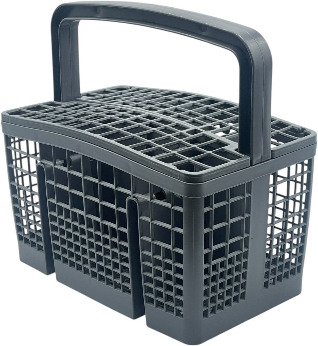 Fixem® Bestekmandje voor Vaatwasser - Stevige bodem structuur - Geschikt voor meerdere merken vaatwassers - Bestek korf - 21x22x13.5 cm - met inkepingen — afbeelding 1